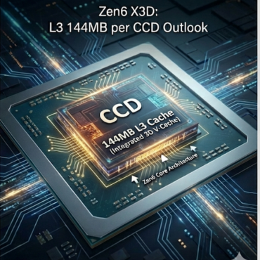 Zen6 X3D CCD당 L3 144MB 전망