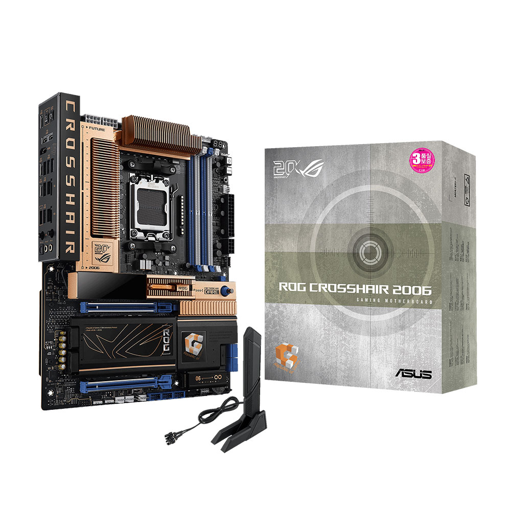 ASUS ROG CROSSHAIR 2006 메인보드 레트로 디자인