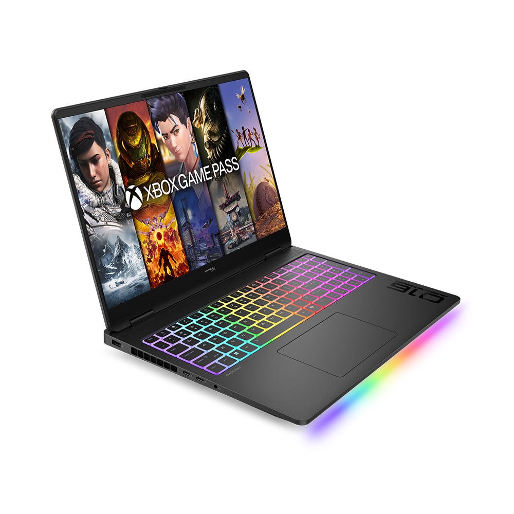 HP HyperX 오멘 MAX 16 키보드와 게이밍 디자인